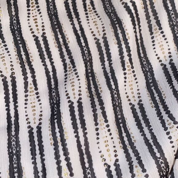 Torrid Black White Gold Patterned Strappy Tie Back A Line Mini Dress Size 4X - Picture 4 of 7